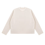 Heavyweight Washed Waffle Cotton Long Sleeve Tee 340G