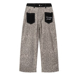 Vintage Leopard Print Balloon Leg Jeans