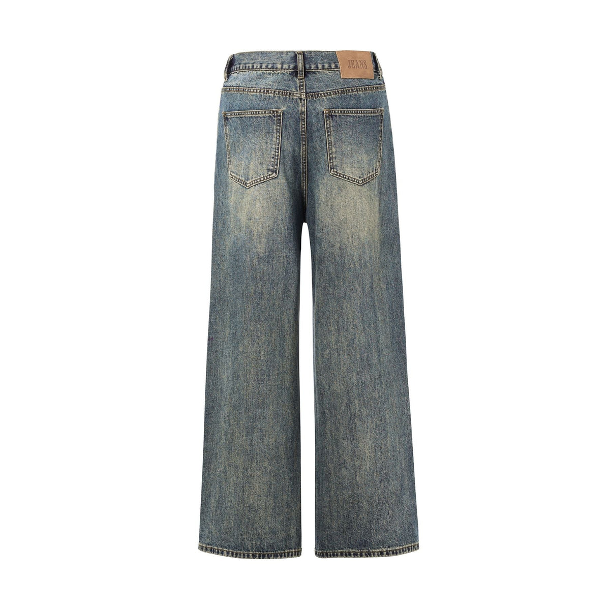 Whiskers Faded Straight Leg Jeans-INNBLAC Fashion Apparel