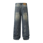 Washed Faded Baggy Denim Pants-INNBLAC Fashion Apparel