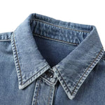 Women's Loose Long-sleeved Denim Shirt Top