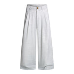 Double-Pleat Baggy Wide-Leg Trousers