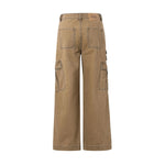 Front Seam Baggy Cargo Pants-INNBLAC Fashion Apparel