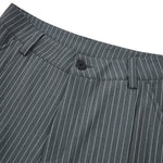 Vintage Stripe Barrel-Leg Tailored Trousers