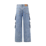 Baggy Denim Cargo Pants-INNBLAC Fashion Apparel