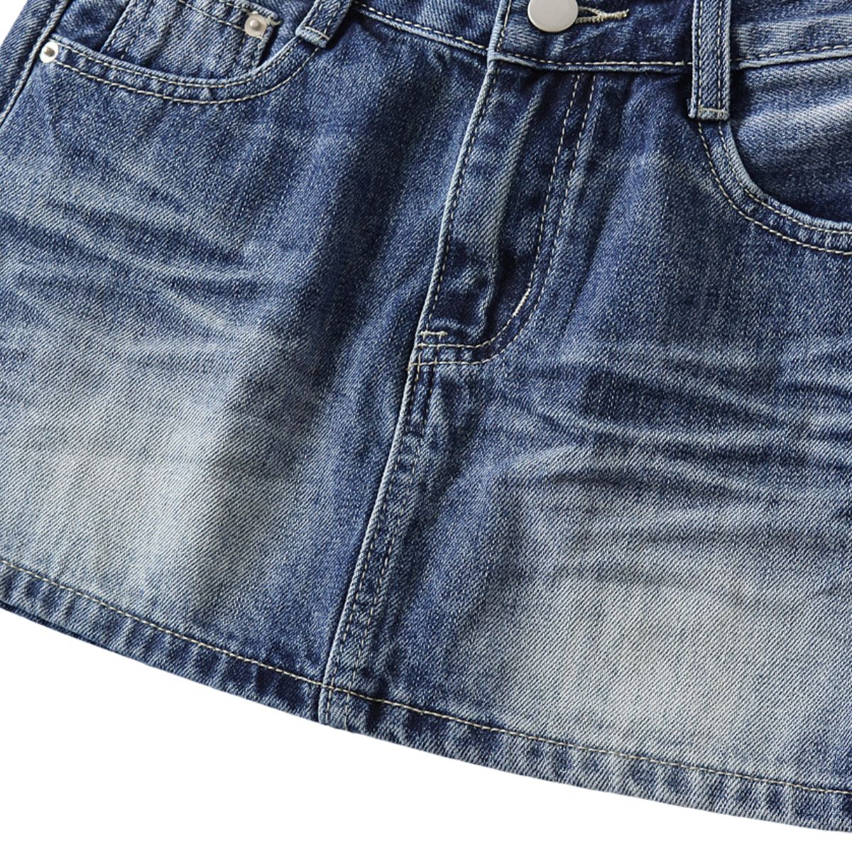 Women's Vintage Denim Mini Skirt