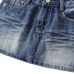 Women's Vintage Denim Mini Skirt