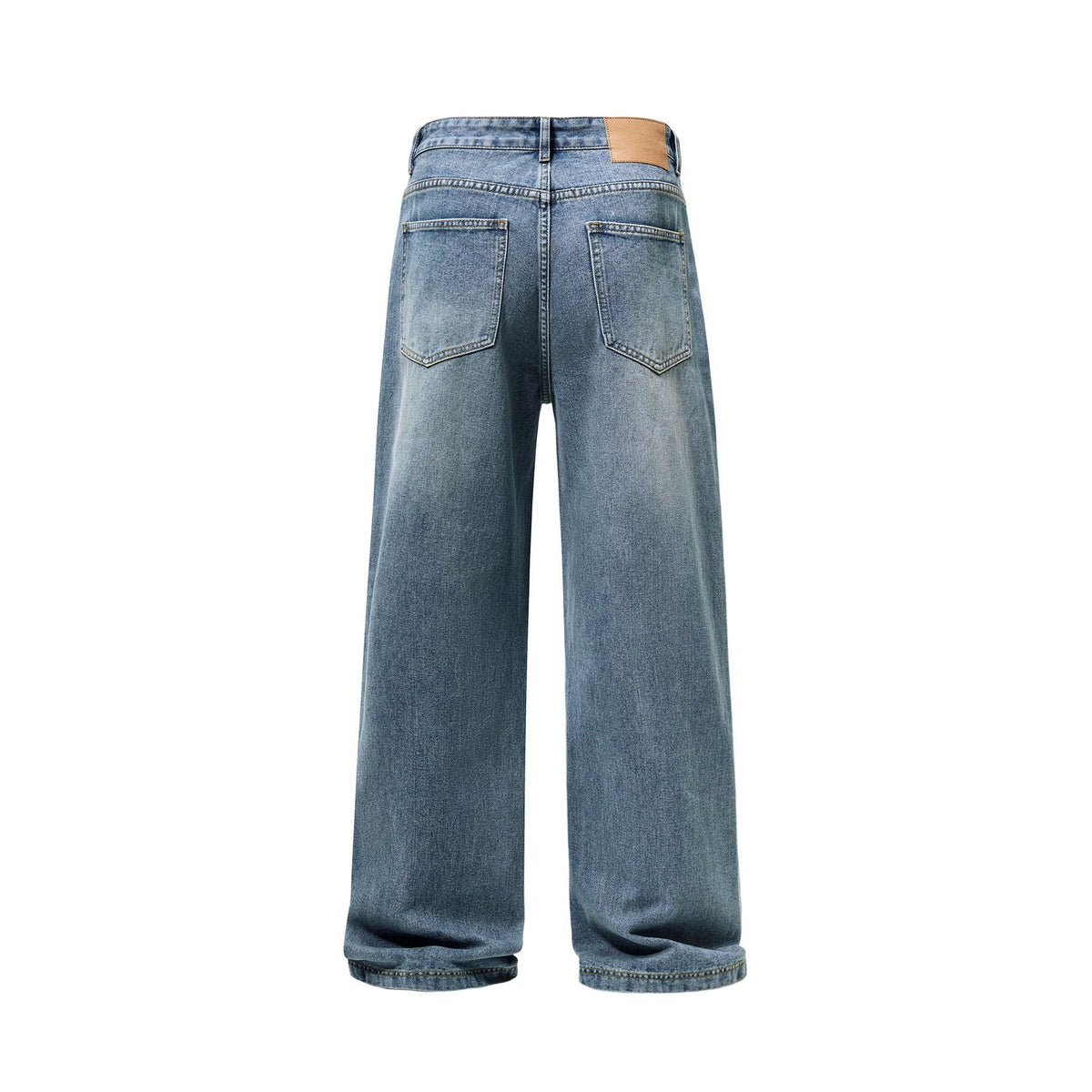 Men's Wide Leg Denim Trousers-INNBLAC Fashion Apparel