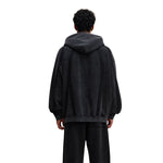 Double Slider Fleece Deconstructed Hoodie