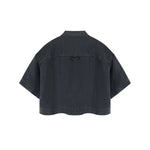 Washed Cotton Button Collar Tee 310G