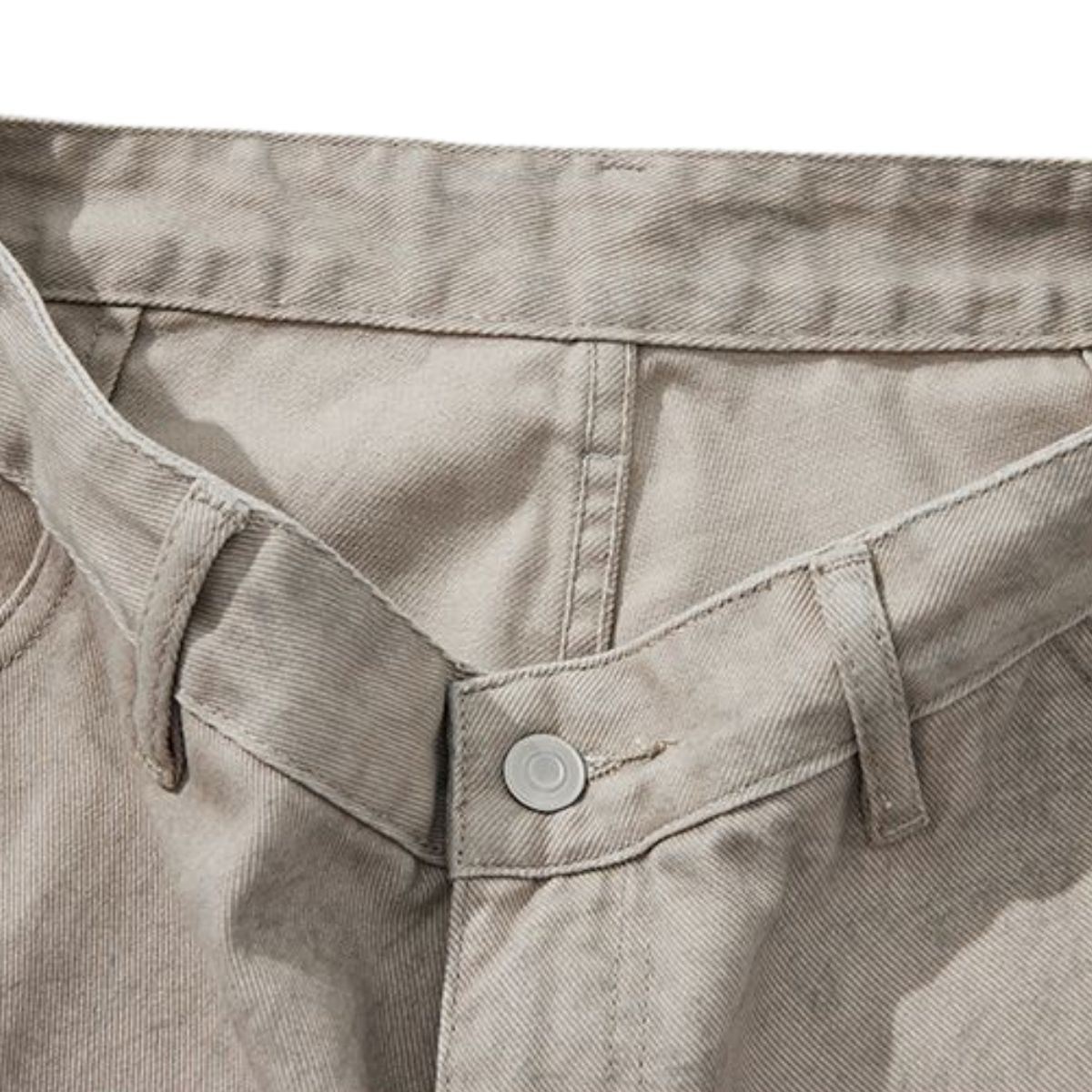 Cargo Wide-Leg Cropped Cotton Pants