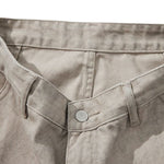 Cargo Wide-Leg Cropped Cotton Pants