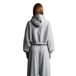 Solid Kangaroo Pocket Crop Hoodie