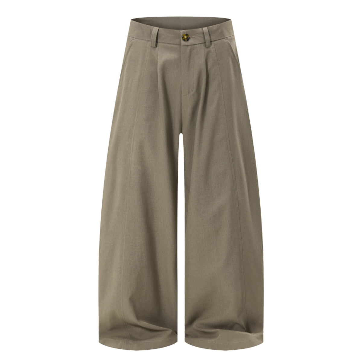 Minimalist Wide-Leg Pleated Pants