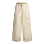 Vintage Baggy Paneled Straight-Leg Cargo Pants