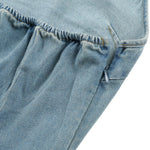 Ruched Denim Halter Mini Dress