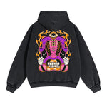 Future Vision Graphic Double Slider Zip Hoodie-INNBLAC Fashion Apparel