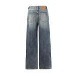 Wide Leg Wrinkles Seam jeans-INNBLAC Fashion Apparel