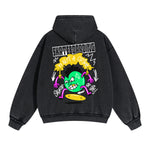 Skateboarding Graffiti Cartoon Double Slider Zip Hoodie-INNBLAC Fashion Apparel