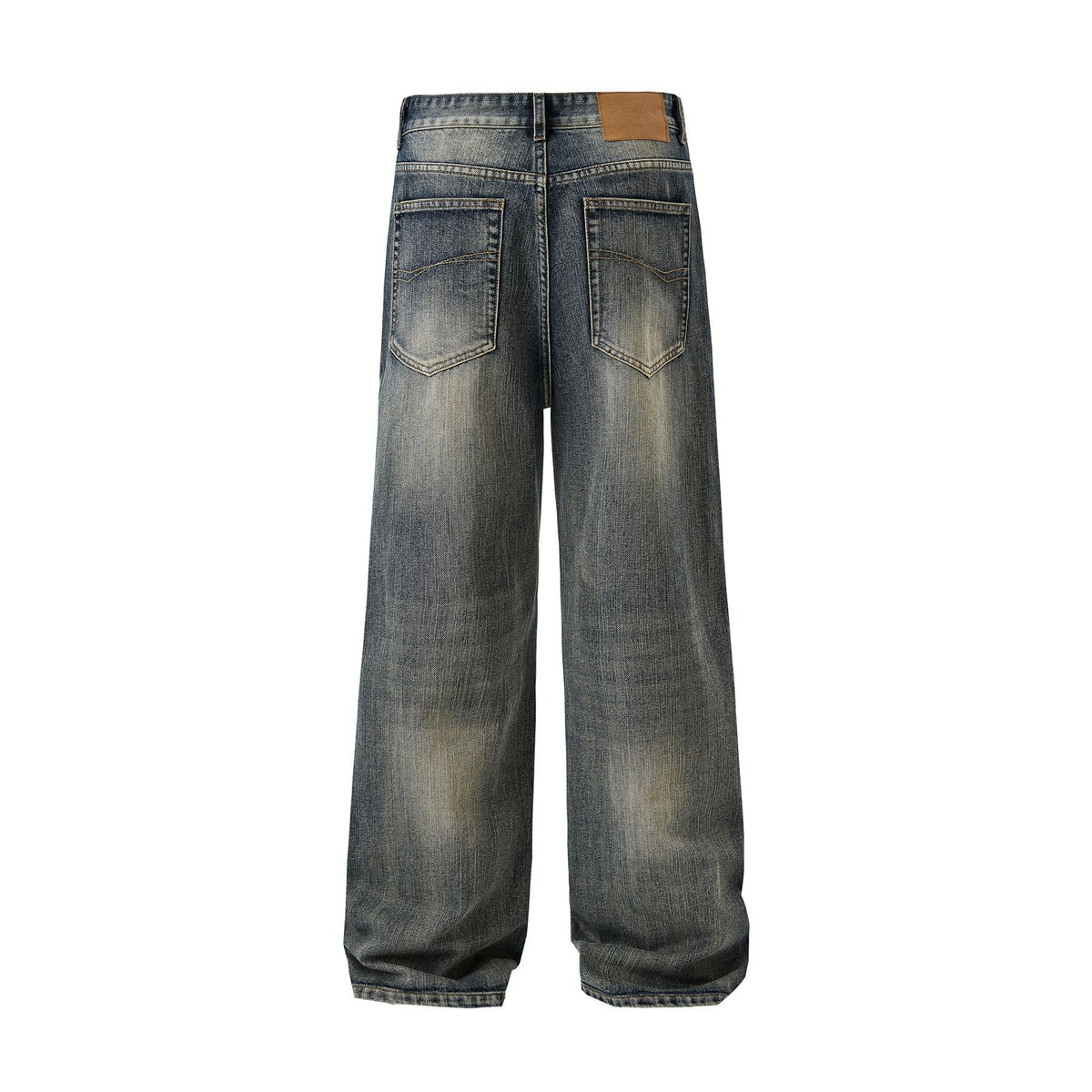 Straight Leg Casual Denim Pants-INNBLAC Fashion Apparel