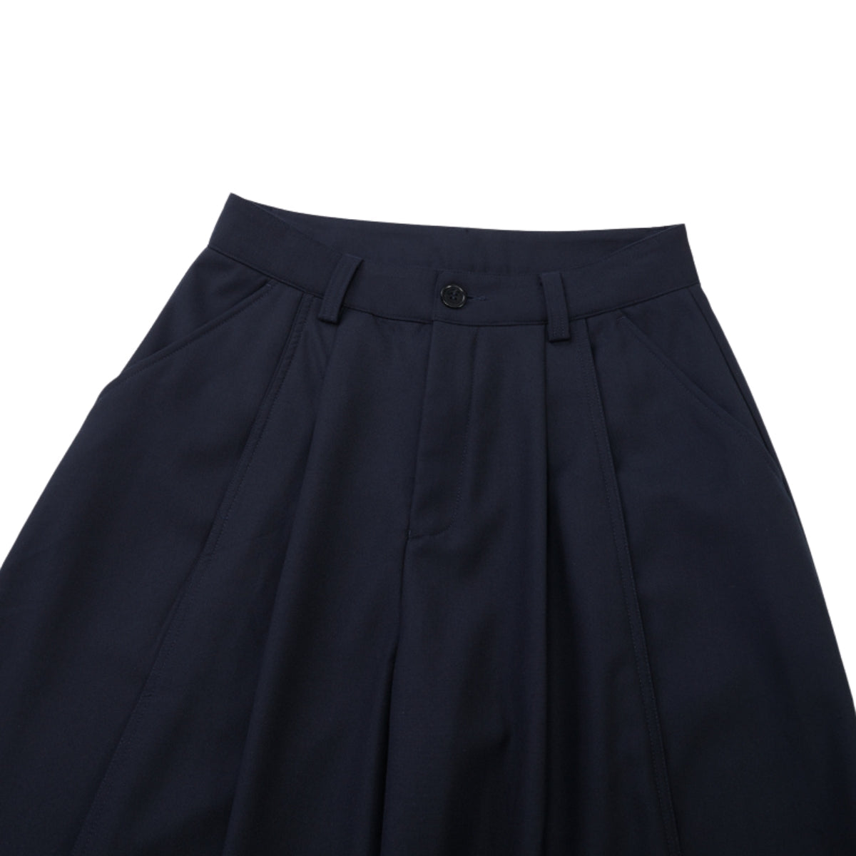Solid Color Wide Leg Casual Pants
