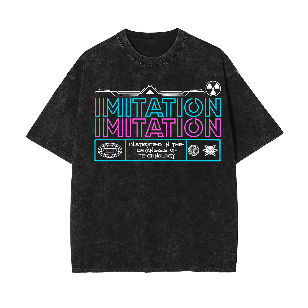 lmitation Streetwear Chrome Style Graphic Tee-INNBLAC Fashion Apparel