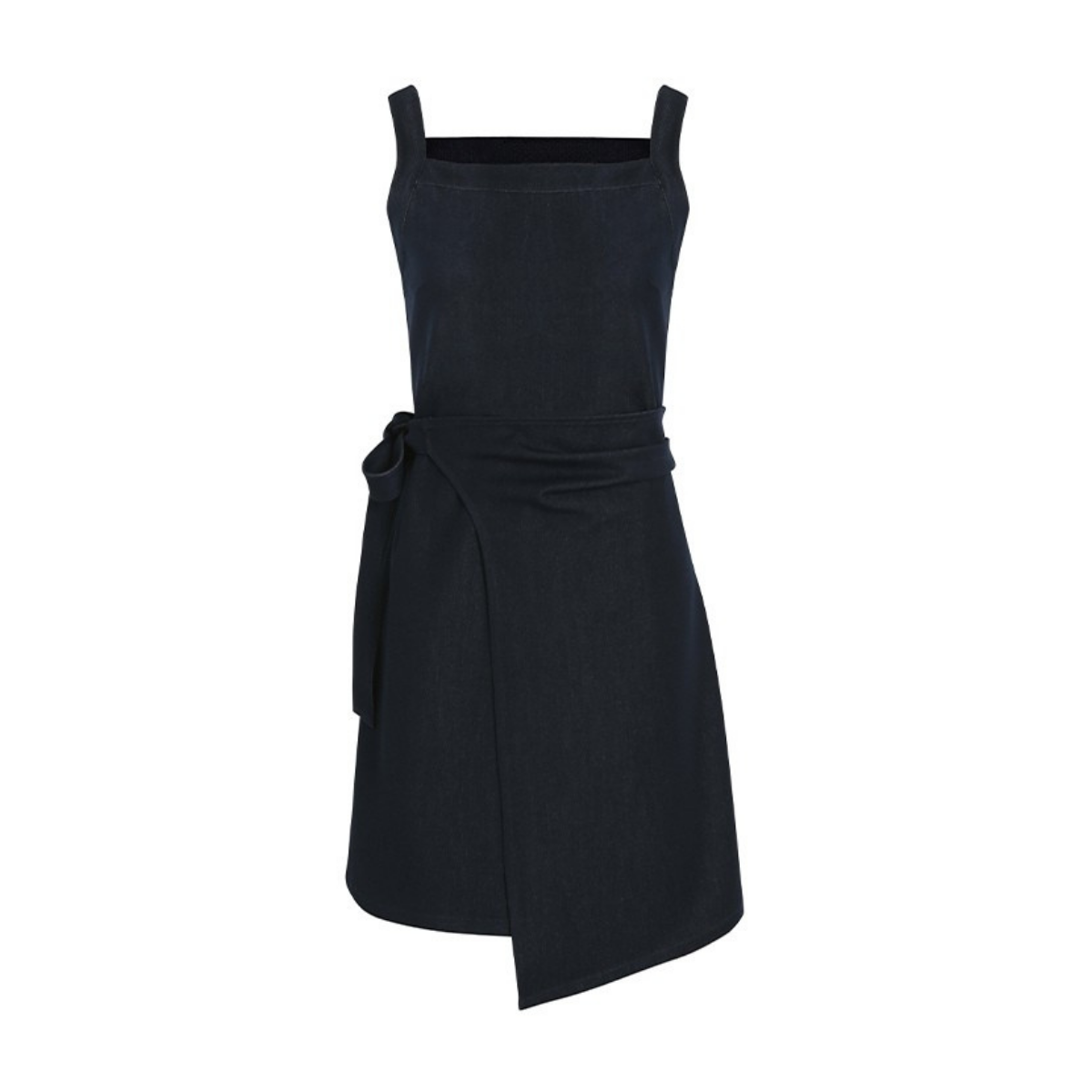 Women's Sleeveless Denim Wrap Mini Dress