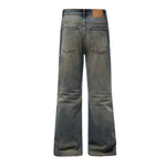 Muddy Washed Whiskers Bootcut Jeans-INNBLAC Fashion Apparel