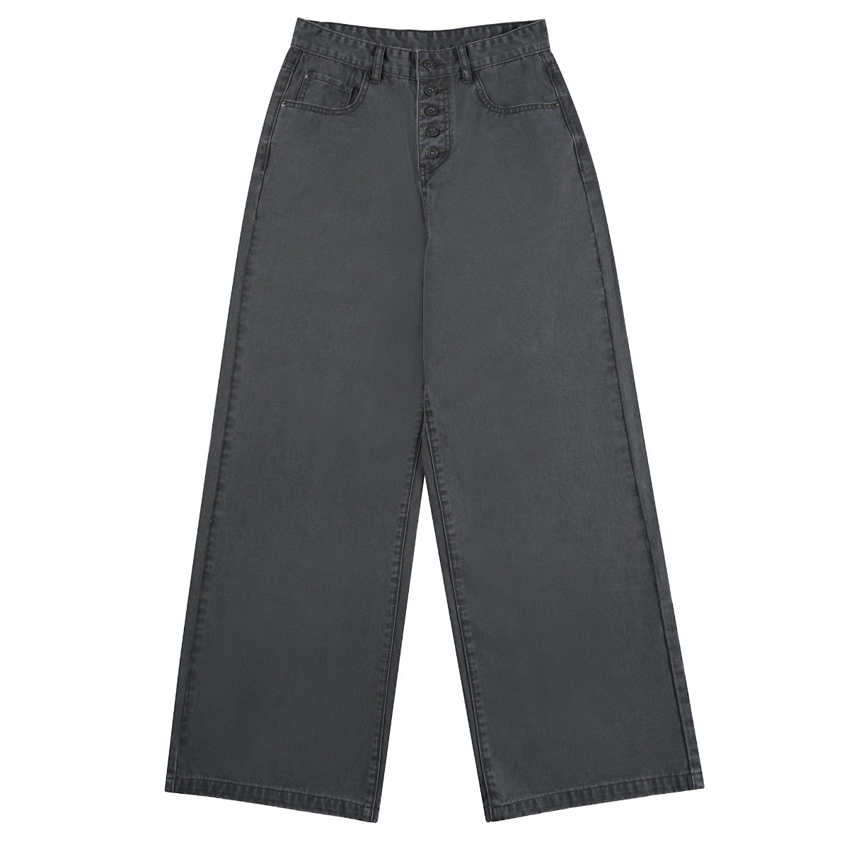 Button Fly Relaxed Fit Baggy Straight Leg Vintage Work Pants