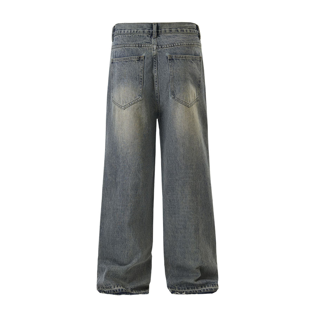 Vintage Washed Raw Hem Bootcut Jeans-INNBLAC Fashion Apparel