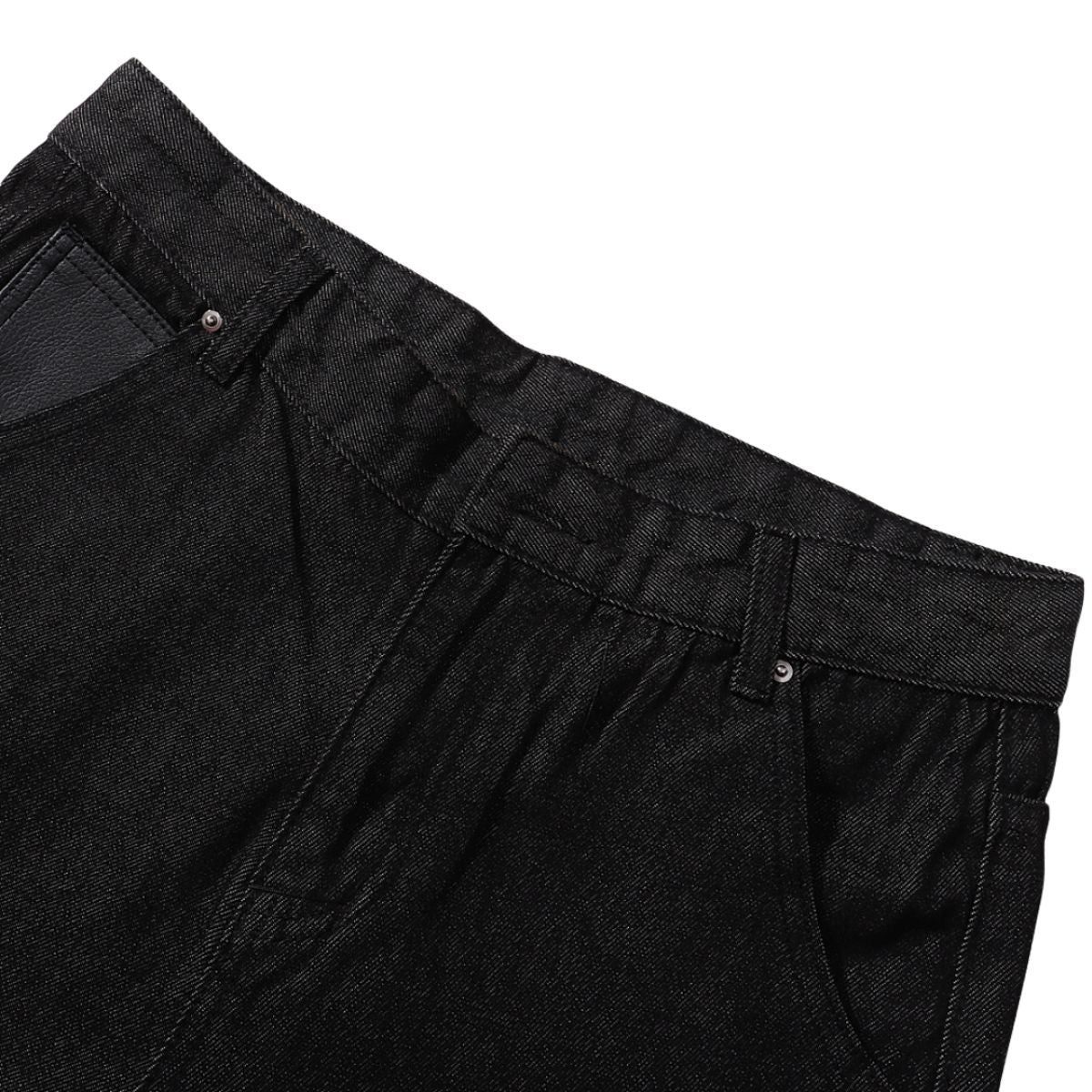 Minimalist Wide Leg Black Jeans