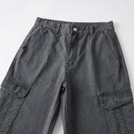 Guys Vintage Washed Baggy Parachute Pants-INNBLAC Fashion Apparel