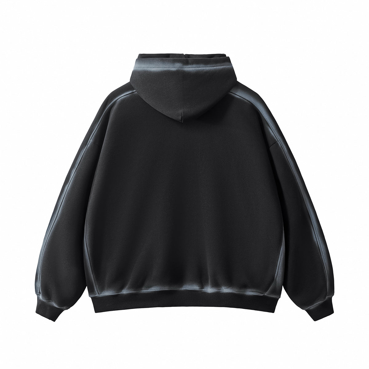 Heavyweight Spray-Bleach Wash Fleece Hoodie