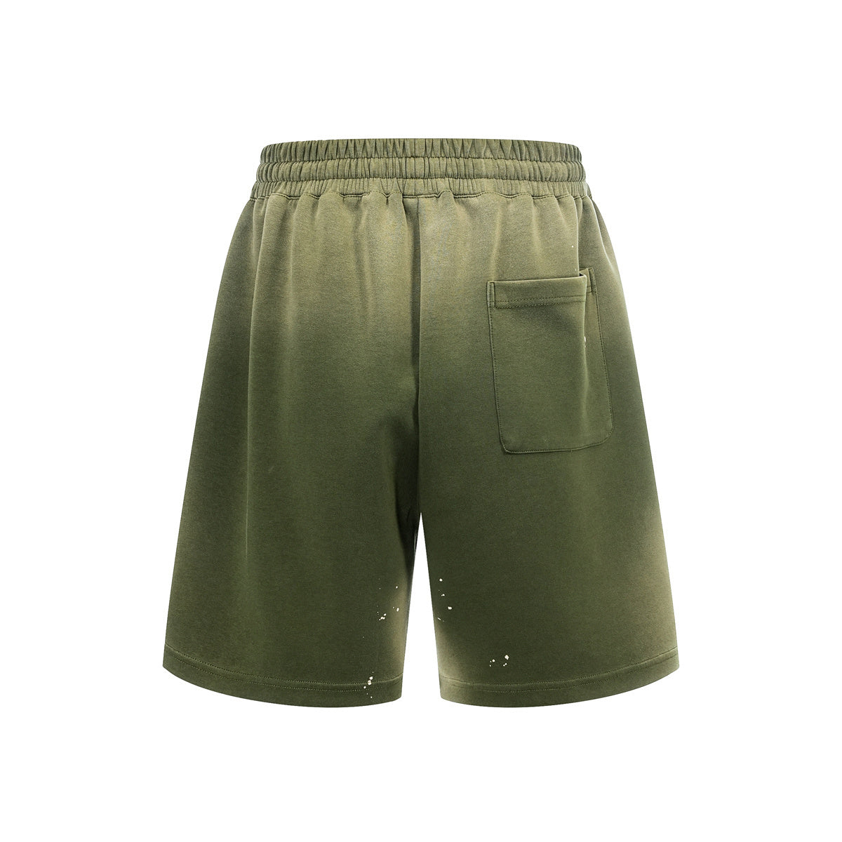 Splatter Dye Washed Distressed Air Mamba Shorts