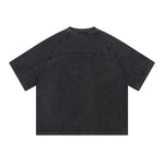 X-Ray Print Number Twelve Black Graphic Oversized Tee