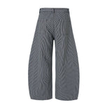 Striped Wide Leg High Waisted Casual Comfort Pants