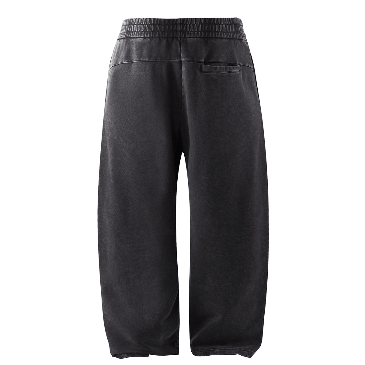 Vintage Wash Distressed Barrel Leg Pants