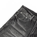 Vintage Black Wrinkle Wash Baggy Jeans