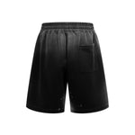 Splatter Dye Washed Distressed Air Mamba Shorts