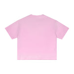Boxy Raw Edge Washed Loose Short Sleeve Tee