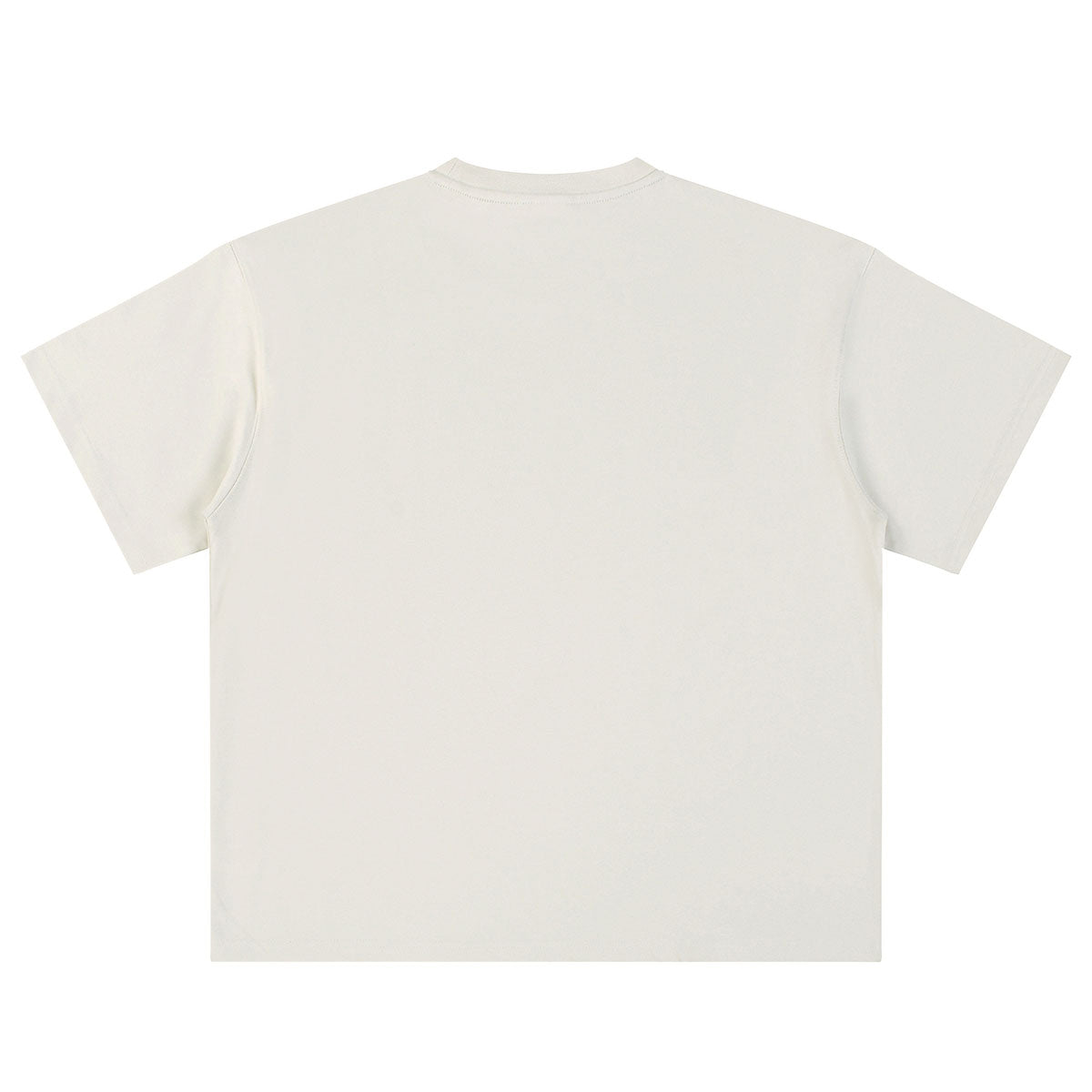Relaxed Fit Boxy Solid Color Minimal Tee