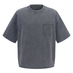 Utility Pocket Distressed Washed Oversized Street Tee