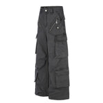Vintage Multi-Pocket Wide Leg Cargo Pants