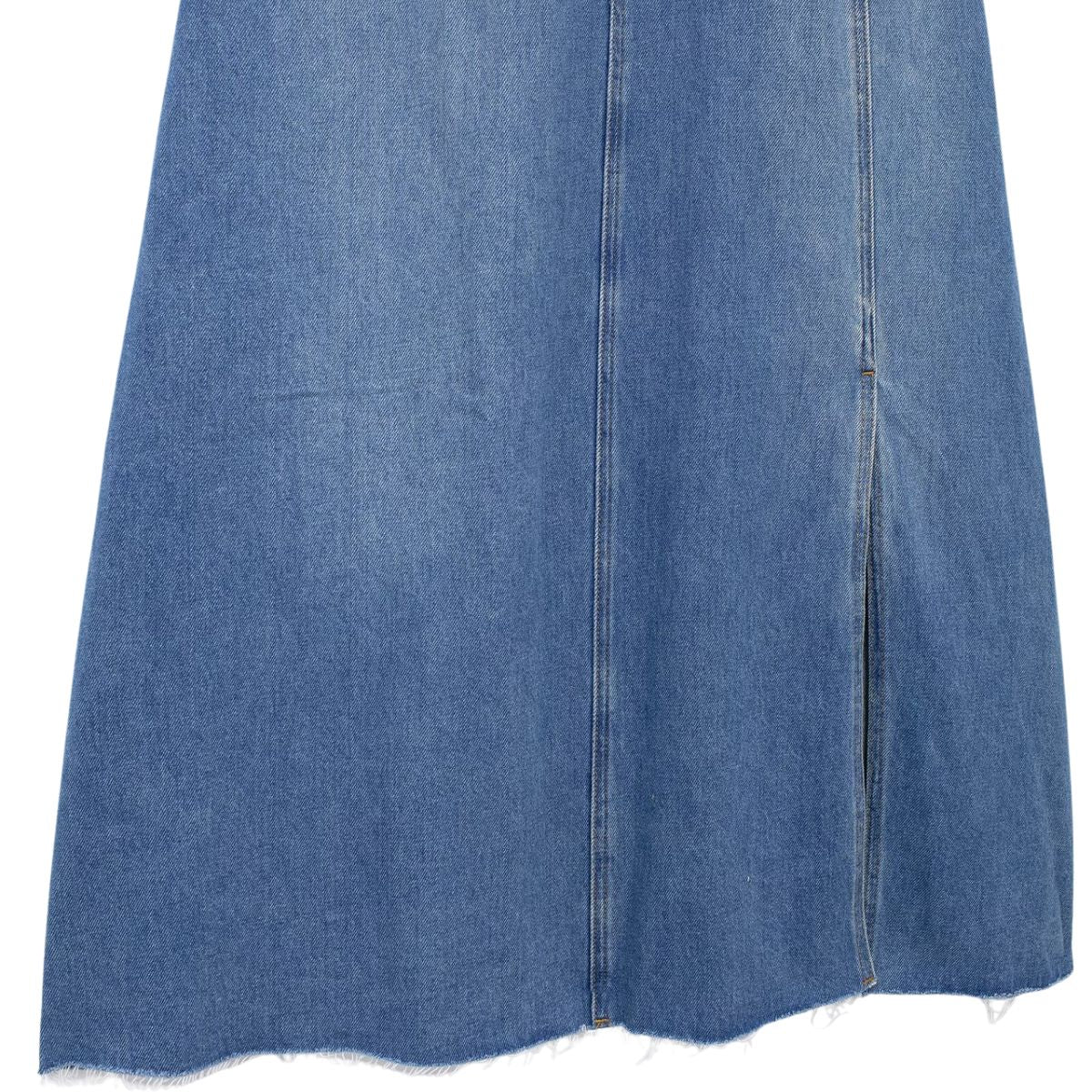 Sleeveless Cut-Out Denim Maxi Dress