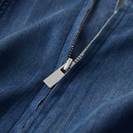 Embroidered Bodice A-Line Denim Midi Sundress