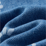 Floral Print A-Line Denim Midi Dress