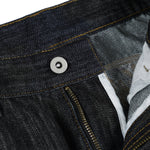 Embroidered Black Washed Baggy Jeans