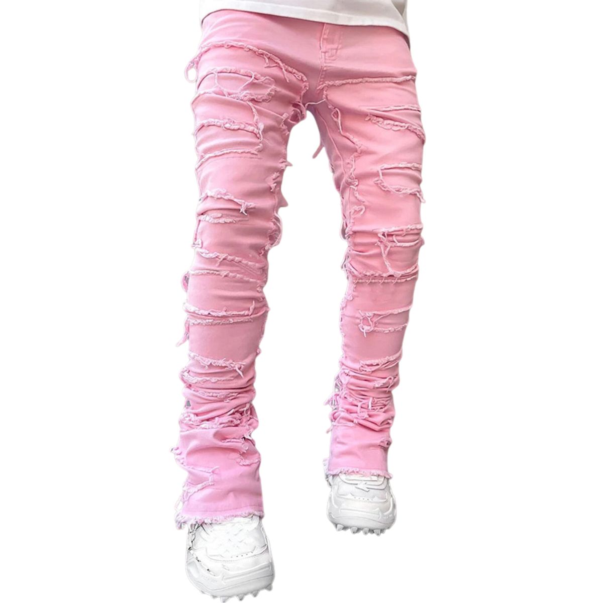Smoke Rise Men's Ripped Stacked Skinny Jeans