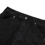 Street Deconstructed Embroidered Slim Flare Jeans