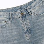 Washed Blue Bootcut Jeans-INNBLAC Fashion Apparel